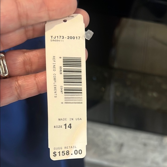 Pendleton Blue Sleeveless Sheath Dress Scoop Neck Midi 100% Virgin Wool size 14 - Picture 3 of 13